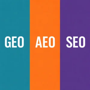 SEO و GEO و AEO