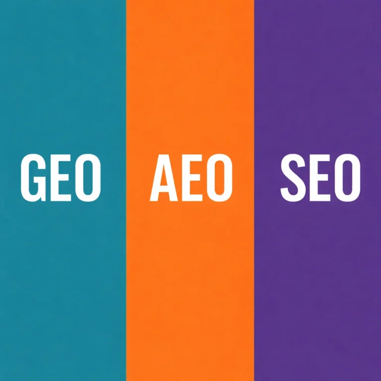 SEO و GEO و AEO
