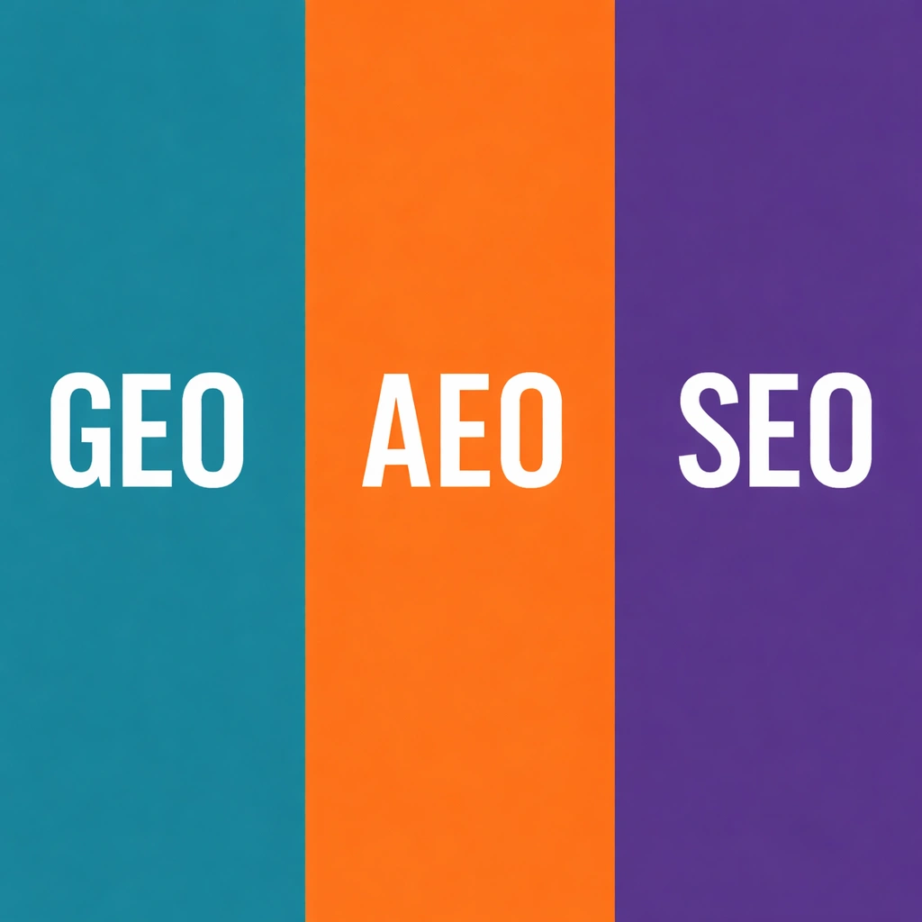SEO و GEO و AEO